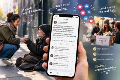 How to turn a random street kindness into a viral feel-good thread that drives real help