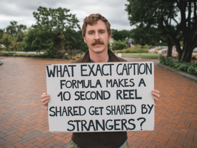 What exact caption formula makes a 10-second reel get shared by strangers