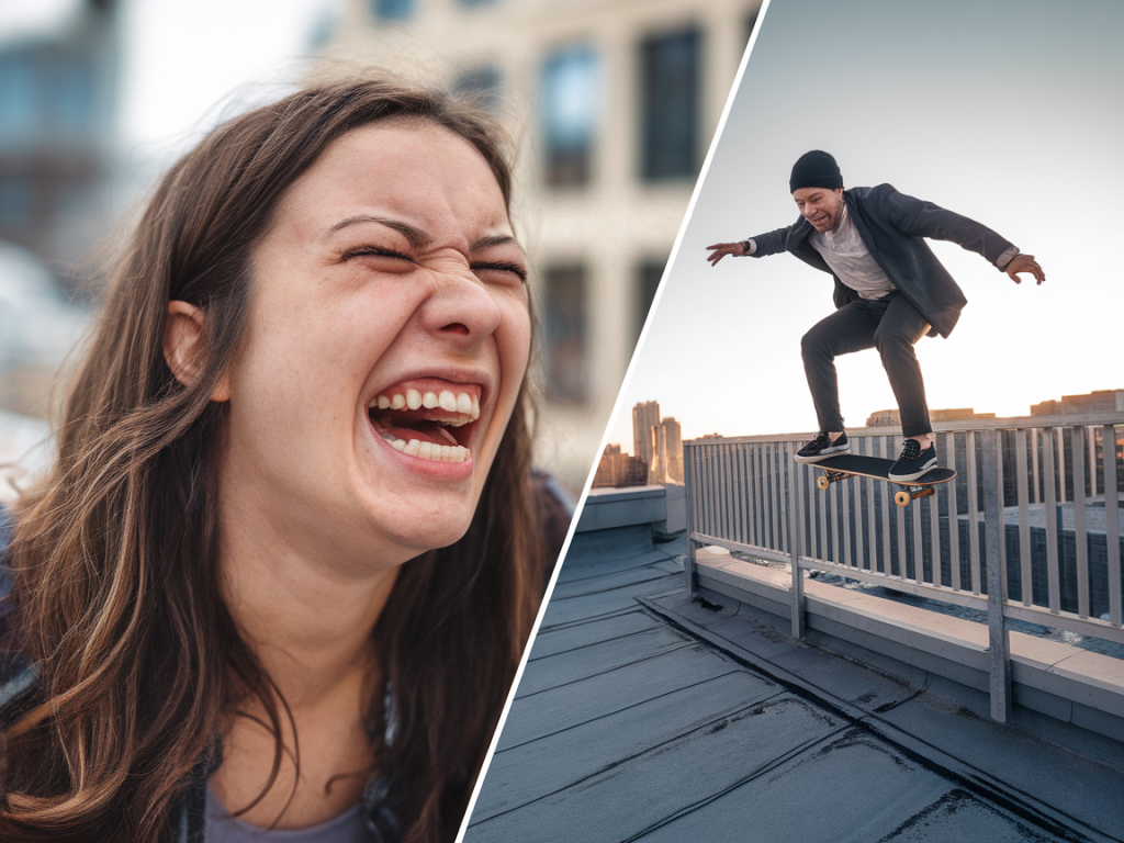 what the latest viral split-screen challenge reveals about online humor